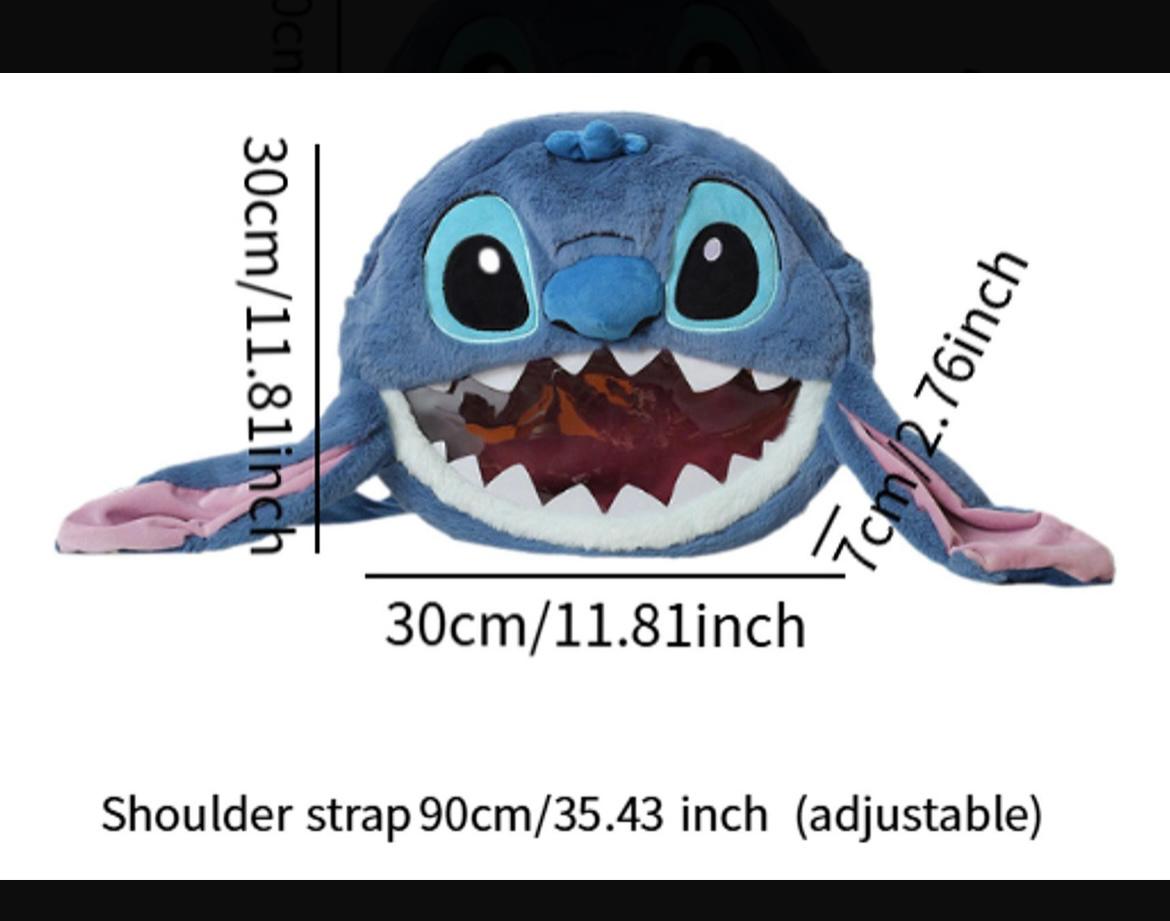 Miniatura 10 de MORRAL MALETA CARA STITCH FELPA ESCOLAR